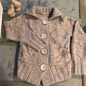 Cozy Knit Button-Up Sweater - Cream